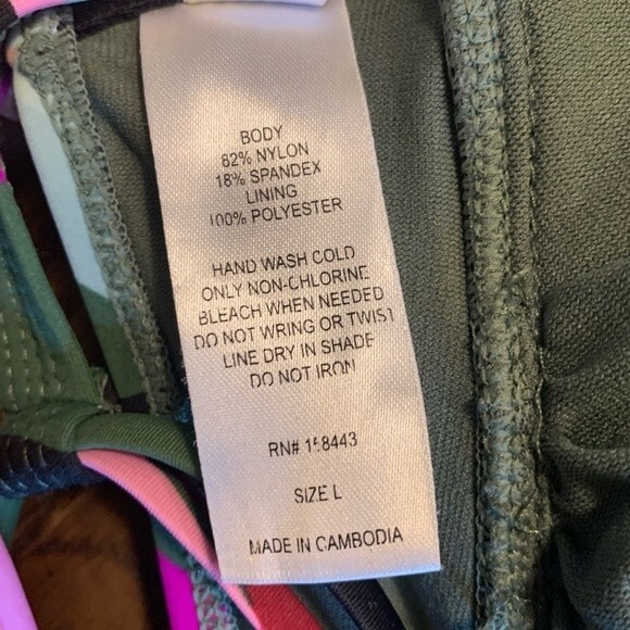 Hula Honey Swim String Bikini Top Size L - Picture 3 of 4